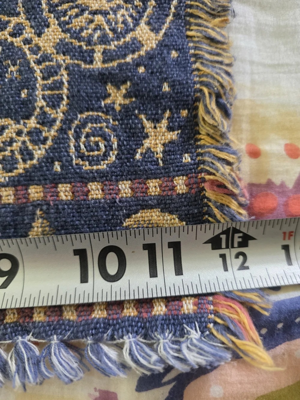Vintage Navy and Gold Celestial Table Runner